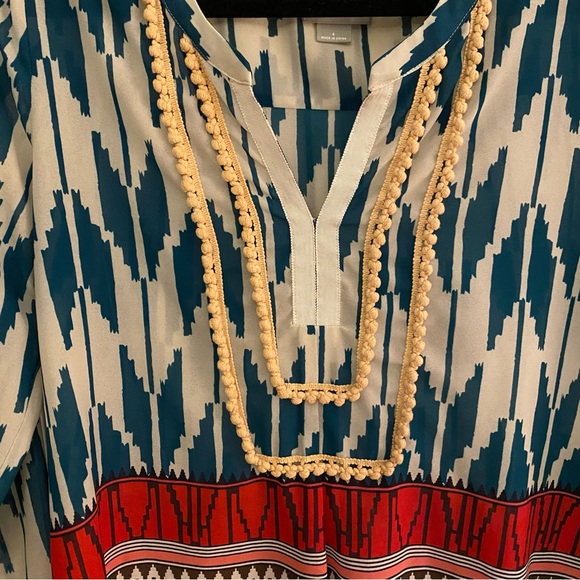 Maeve Anthropologie Rohana Embellished Blouse | size 4 - Picture 3 of 6